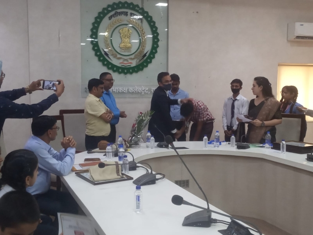 PSY Meritorious honor in Raipur Collectorate